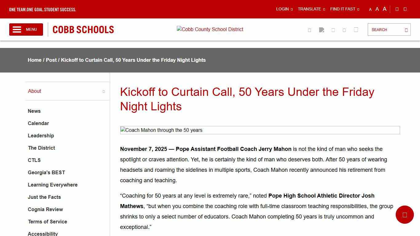 Kickoff to Curtain Call, 50 Years Under the Friday Night Lights